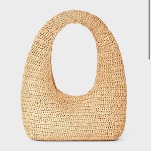 Universal Thread Tan Woven Hobo Bag NEW